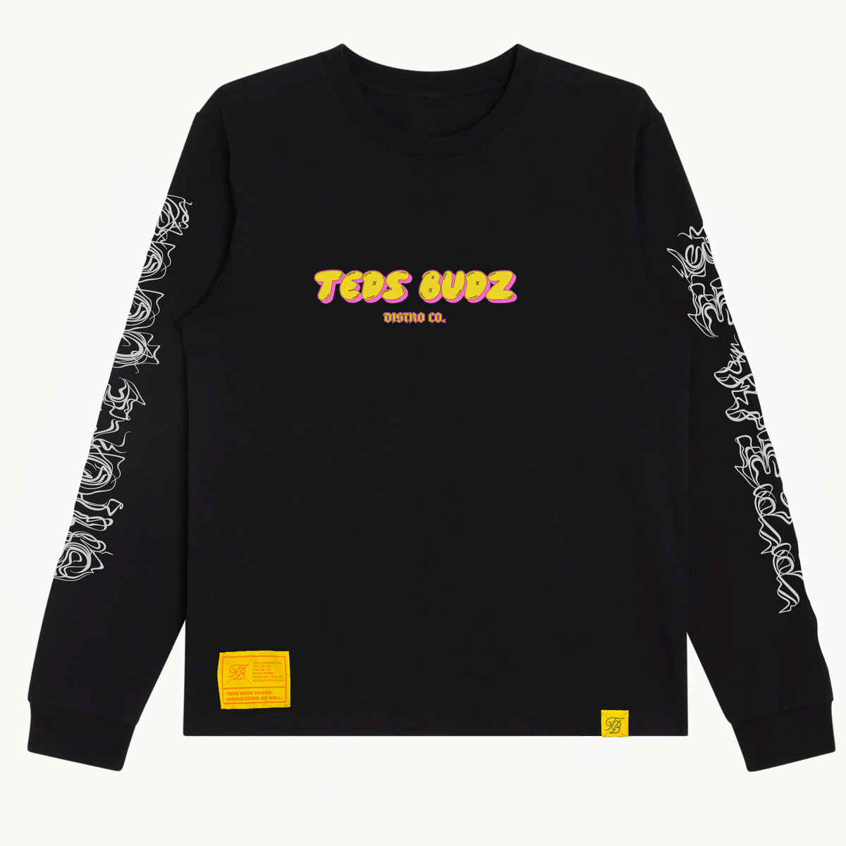 Black Long Sleeve - Yellow | Teds Budz Goods