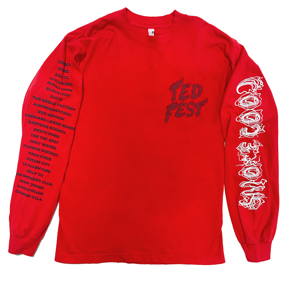 Ted Fest Long Sleeve - Red