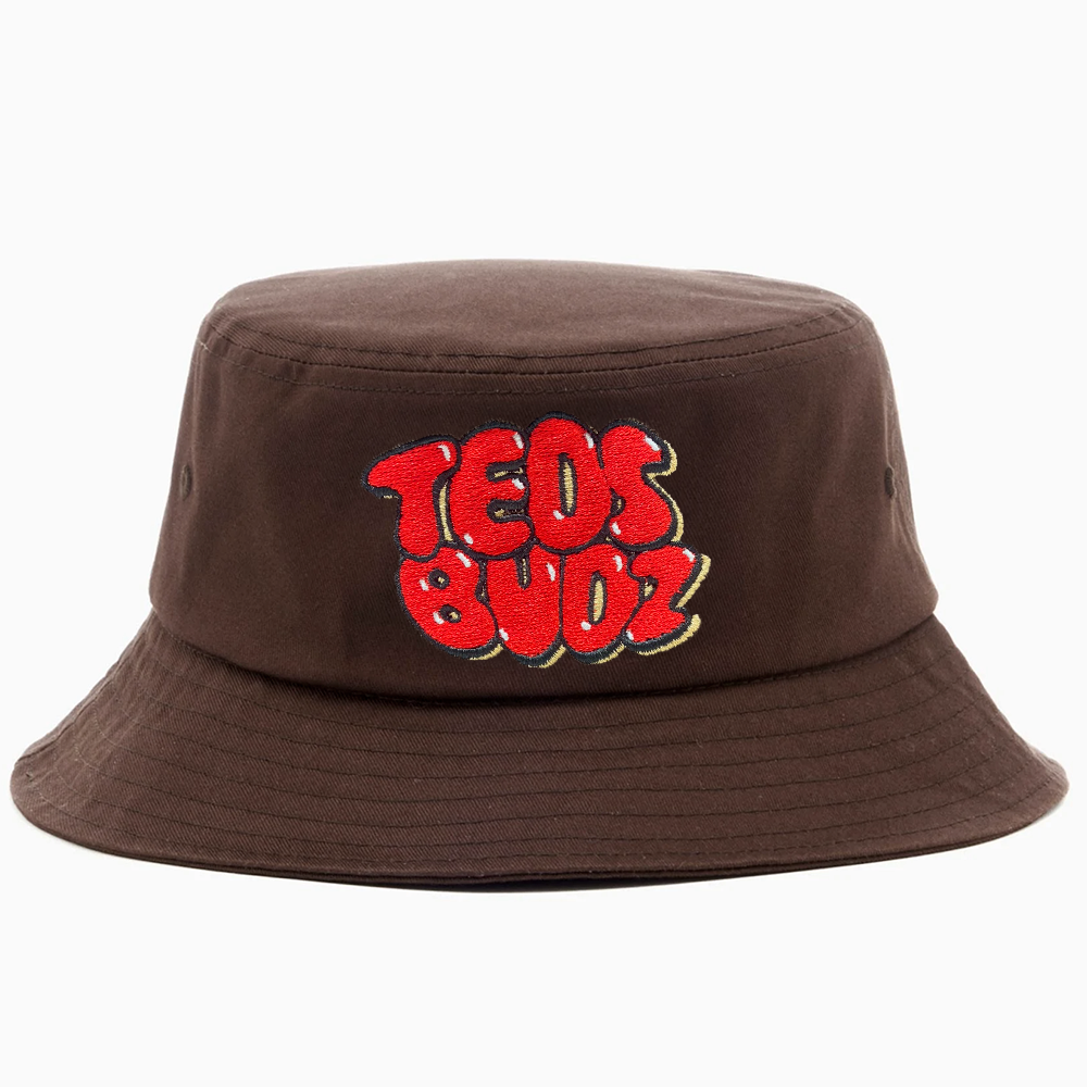 Bucket Hat - Brown & Red