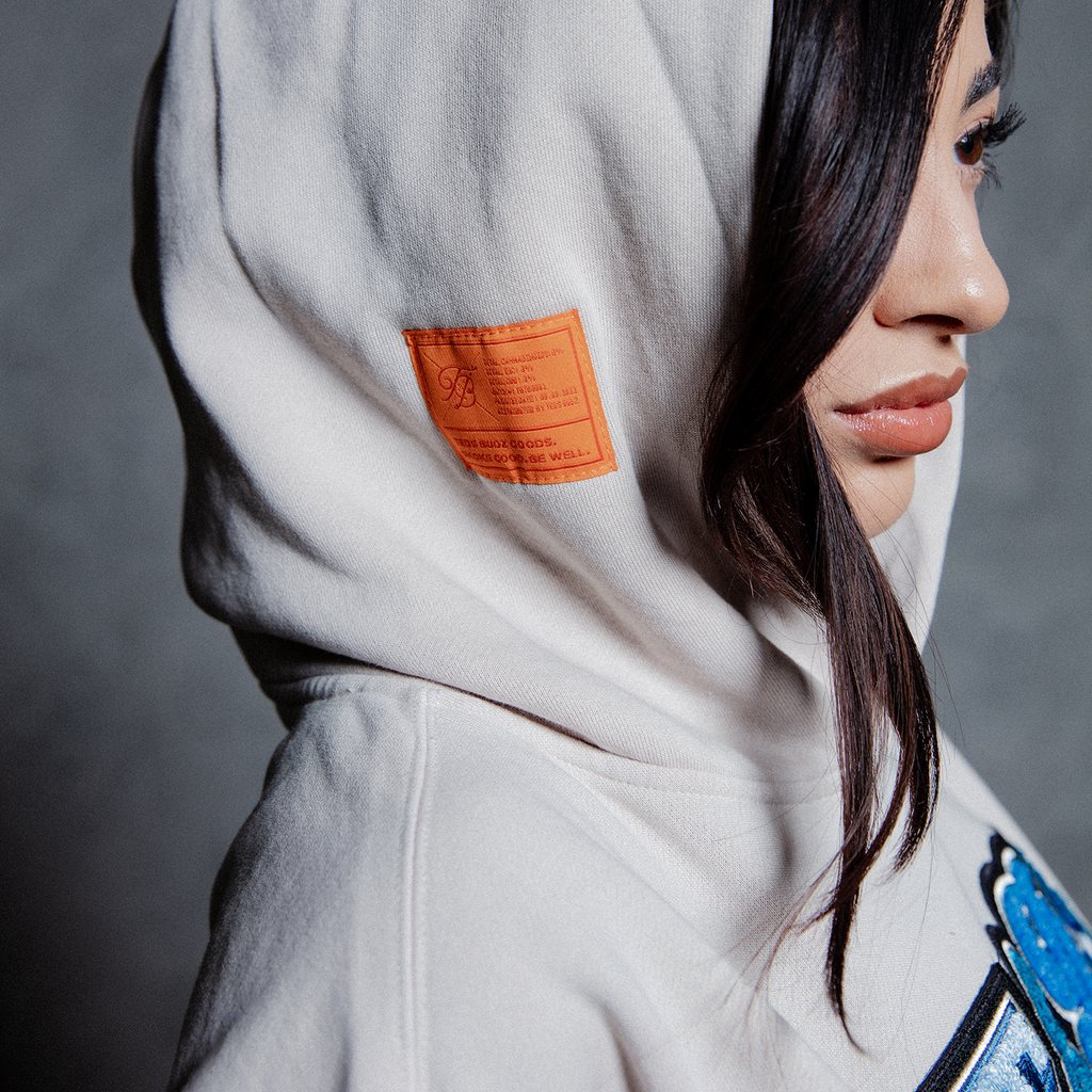 Womens Bone White Hoodie