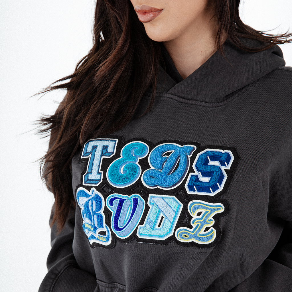 Womens Charcoal Black Hoodie