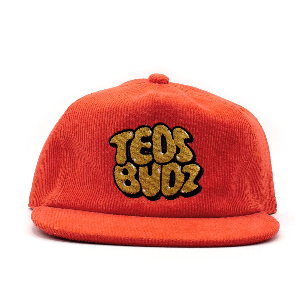 Red Orange Corduroy Hat